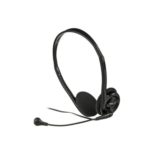 Audífonos Con Micrófono Genius Hs 200C Diadema, Conexión Dual 3.5Mm, Color Negro