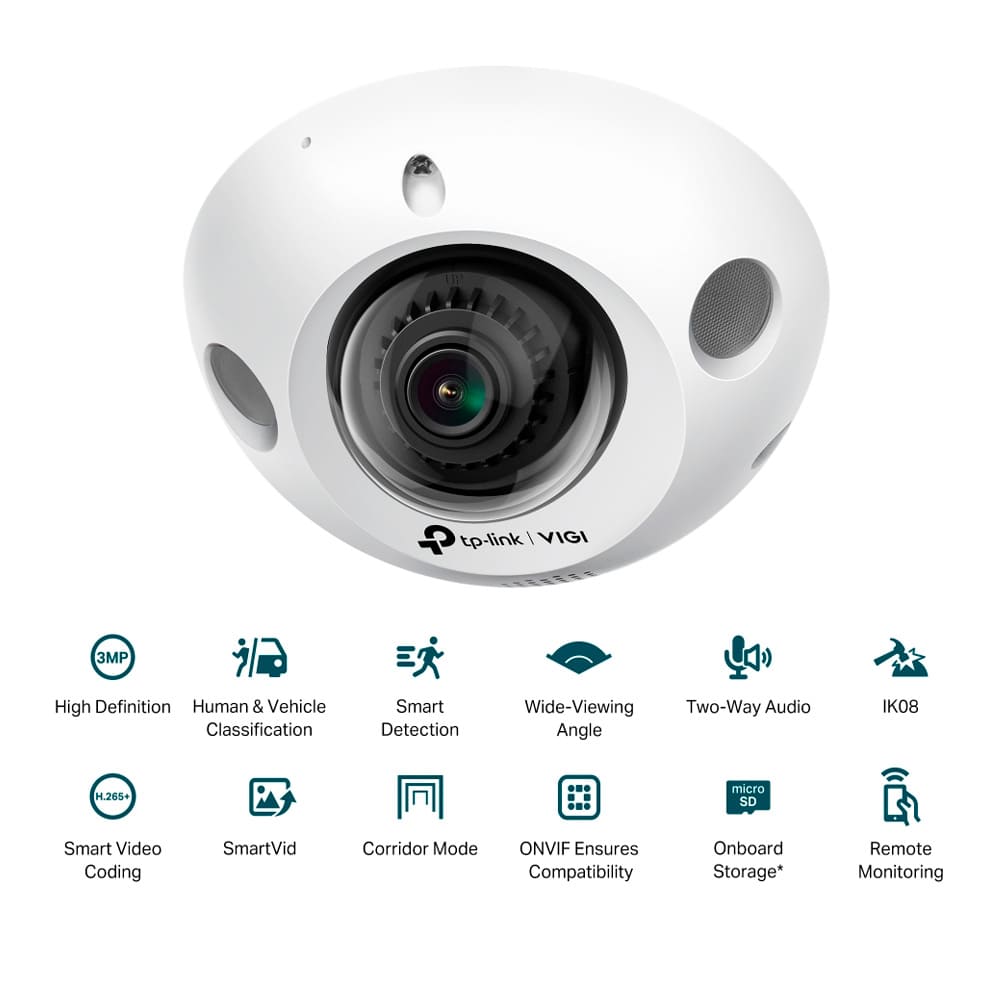 Cámara De Seguridad Mini Vigi C230I Lente 2.8Mm