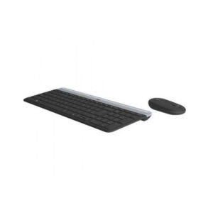 Combo Inalámbrico Logitech Mk470 Teclado Y Mouse, Color Negro, Layout Español Lat/Mx Wireless