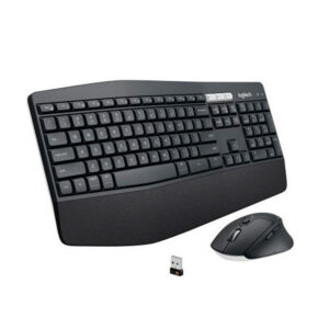 Combo Inalámbrico Multidispositivo Logitech Mk850 Teclado Y Mouse, Color Negro