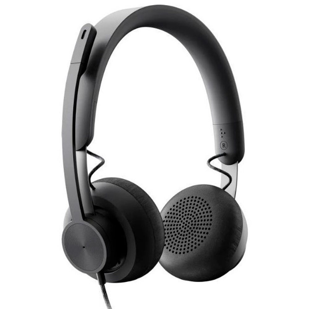 Diadema Con Cable Logitech Zone Color Negro, Alta Calidad De Sonido