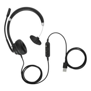 Diadema Con Micrófono Mono Cableada Auricular Profesional Ajustable