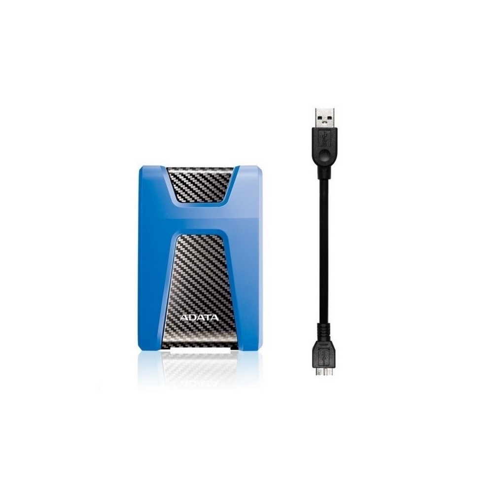 Disco Duro Externo Antigolpes Adata Hd650 2Tb Azul Resistente A Impactos