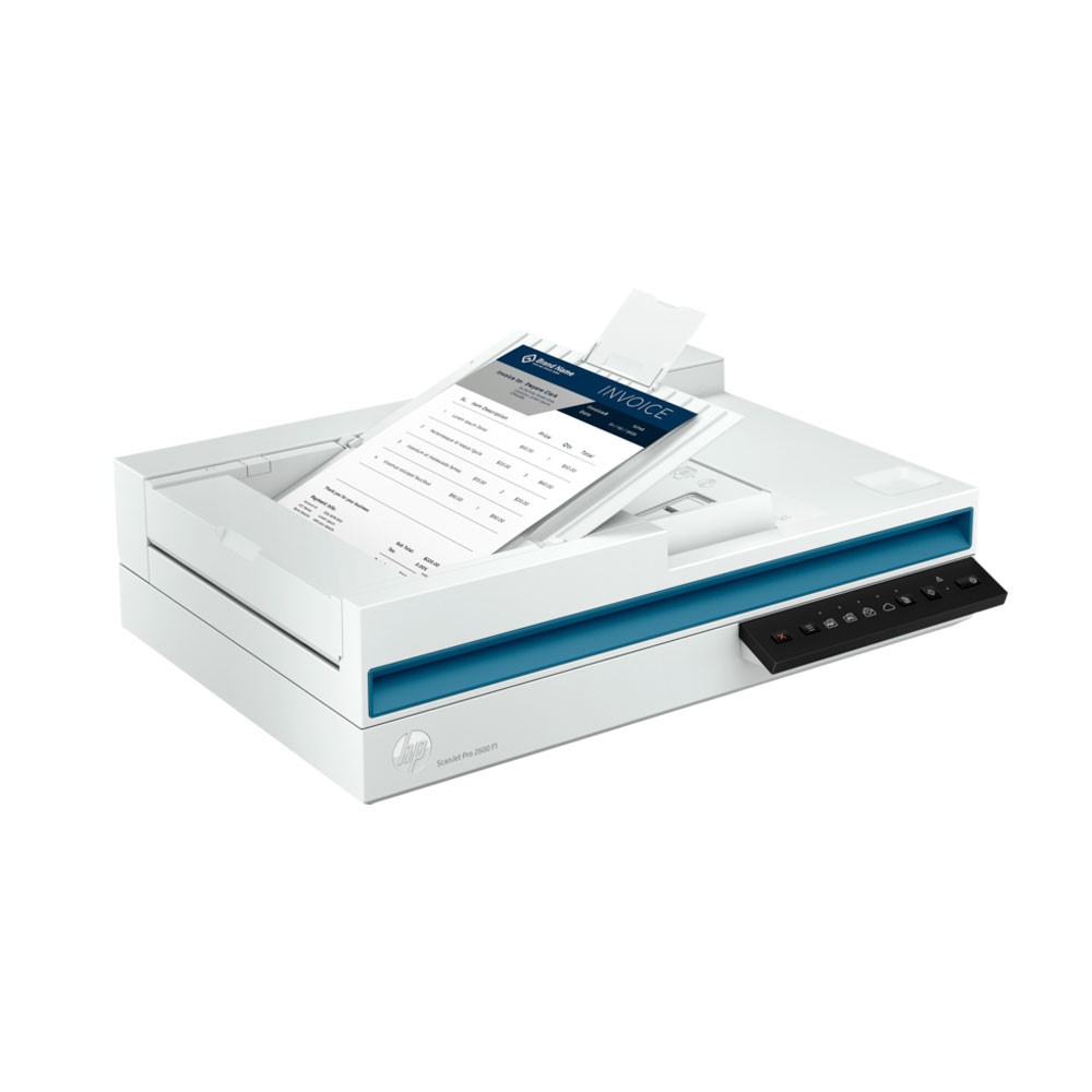 Escáner Hp Scanjet Pro 2600 F1 600 Dpi Adf, 1200 Dpi Cama Plana, 25 Ppm/50 Ipm, Ciclo Diario 1500 Páginas Color Y Monocromático