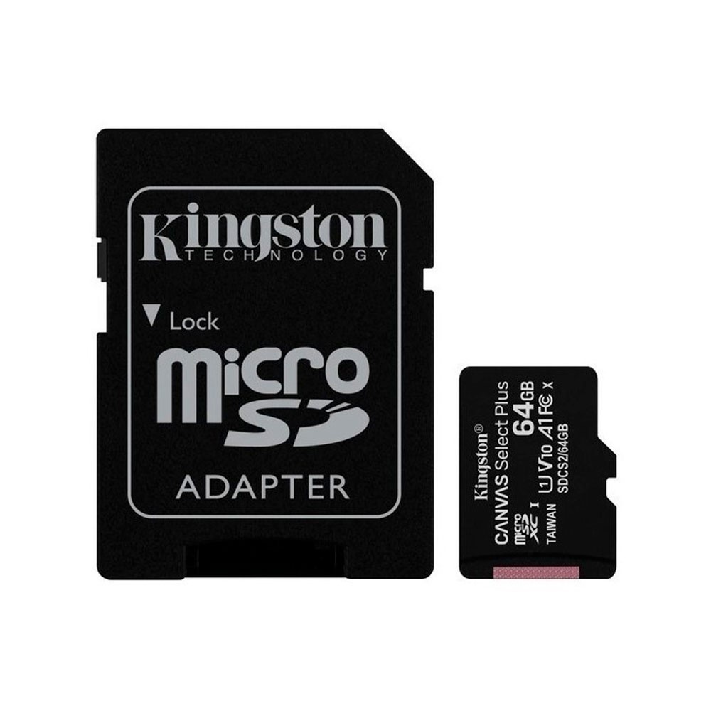 Memoria Micro Sd Kingston Canvas Select Plus 64Gb Tarjeta De Alta Velocidad, Clase 10