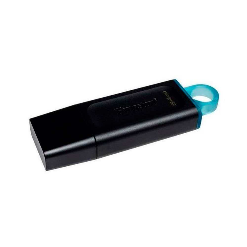 Memoria Usb 64Gb Kingston Datatraveler Exodia 3.2 Gen 1 Disponible En Negro Y Verde Azulado