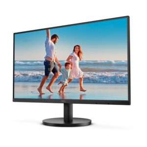 Monitor Profesional Aoc 21.5 Full Hd Led 75Hz, 4Ms, Vga, Hdmi, Adaptive Sync, Kensington Lock, Base Fija Modelo Va 1920X1080