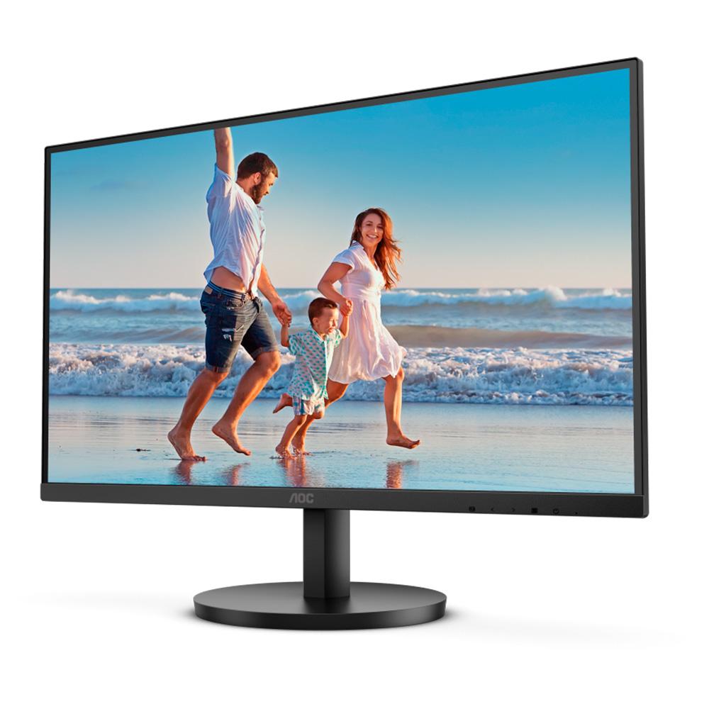 Monitor Profesional Aoc 23.8 Full Hd Ips 100Hz 4Ms Con Vga, Hdmi, Kensington Lock Y Adaptive Sync Modelo Lcd Plano