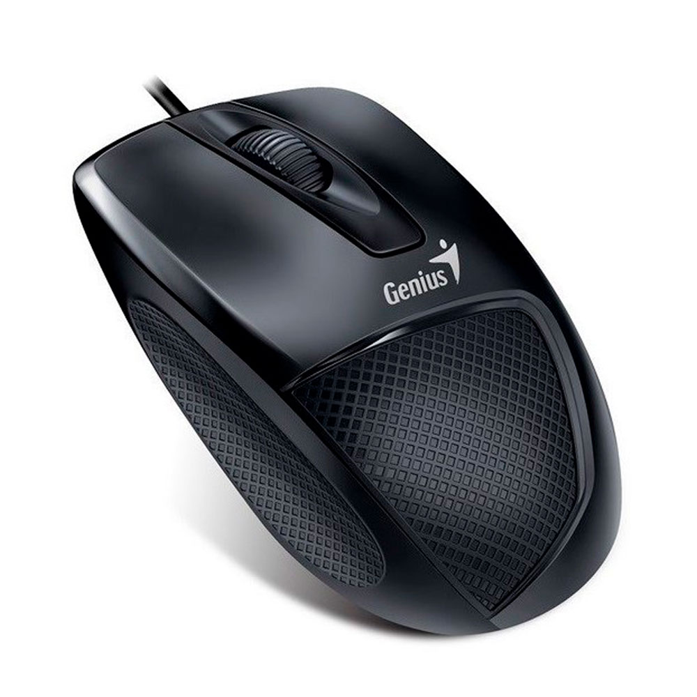 Mouse Alambrico Genius Dx 150X Usb Negro Óptimo Para Oficina Y Hogar