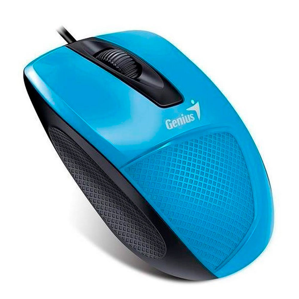 Mouse Ergonómico Genius Dx 150X Usb Azul Diseño Confortable