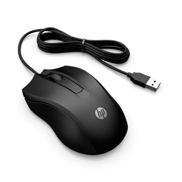 Mouse Hp 100 Con Cable Color Negro Alta Precisión Y Durabilidad