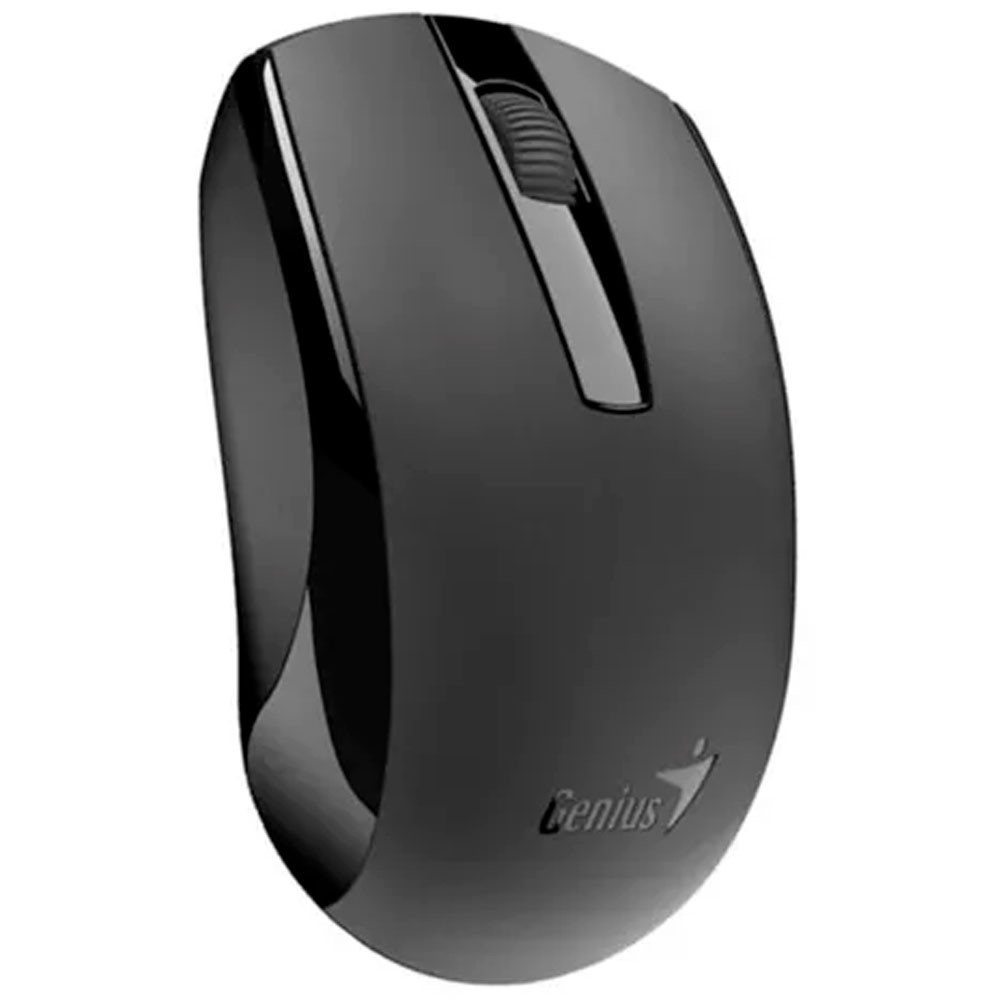 Mouse Inalámbrico Genius Eco 8100 Negro Ergonómico Y Recargable