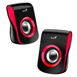 Parlante Usb Rojo Genius Sp Q180 Alta Calidad De Sonido