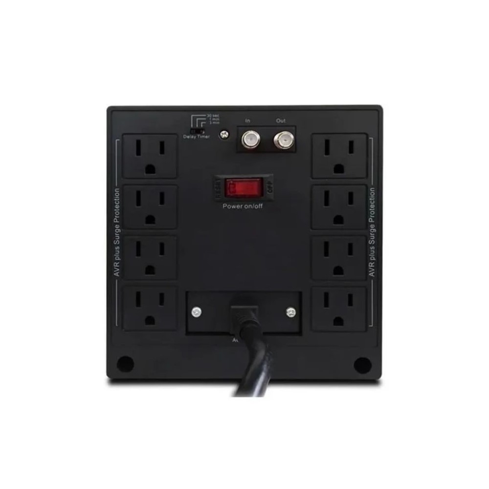 Regulador De Voltaje Cdp 3000Va/1500W Con 8 Tomas De Salida Estabilizador De Energía