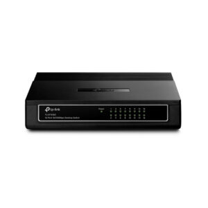 Switch Tp Link 16 Puertos Rj45 10/100 Mbps No Administrable, Auto Negociación, Auto Mdi/Mdix, Color Negro