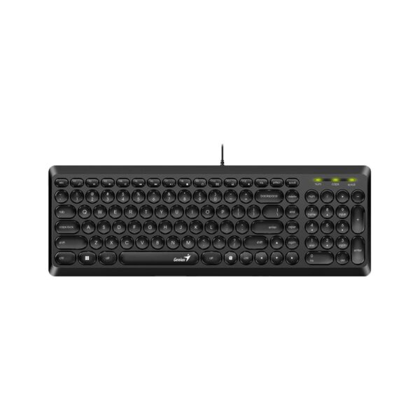 Teclado Alambrico Usb Genius Slimstar Q200 Color Negro