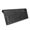 Teclado Ergonómico Genius Slimstar 7230 Teclas Tipo Chocolate, Color Negro