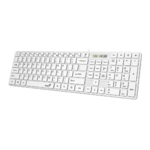 Teclado Usb Blanco Genius Slimstar 126 Diseño Delgado En Español
