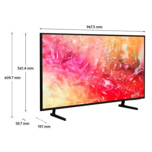 Televisor Samsung Smart Tv 43 Crystal Uhd 4K Led, Hdr, Wifi, Bluetooth 5.2, Hdmi, Usb, Google Meet, Airplay 2, Modo Juego, Lan, Dvb T2 Modelo 2023 Con Garantía De 1 Año