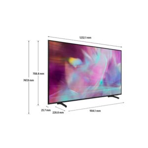 Televisor Samsung Smart Tv 55 Qled 4K Uhd  Modelo Flat Con Asistente De Voz, Modo Juego, Bluetooth, Dual Led, Hdmi X3, Usb X2, Lan, Control Solar, Procesador Quantum, Dvb T2, Office Integrado