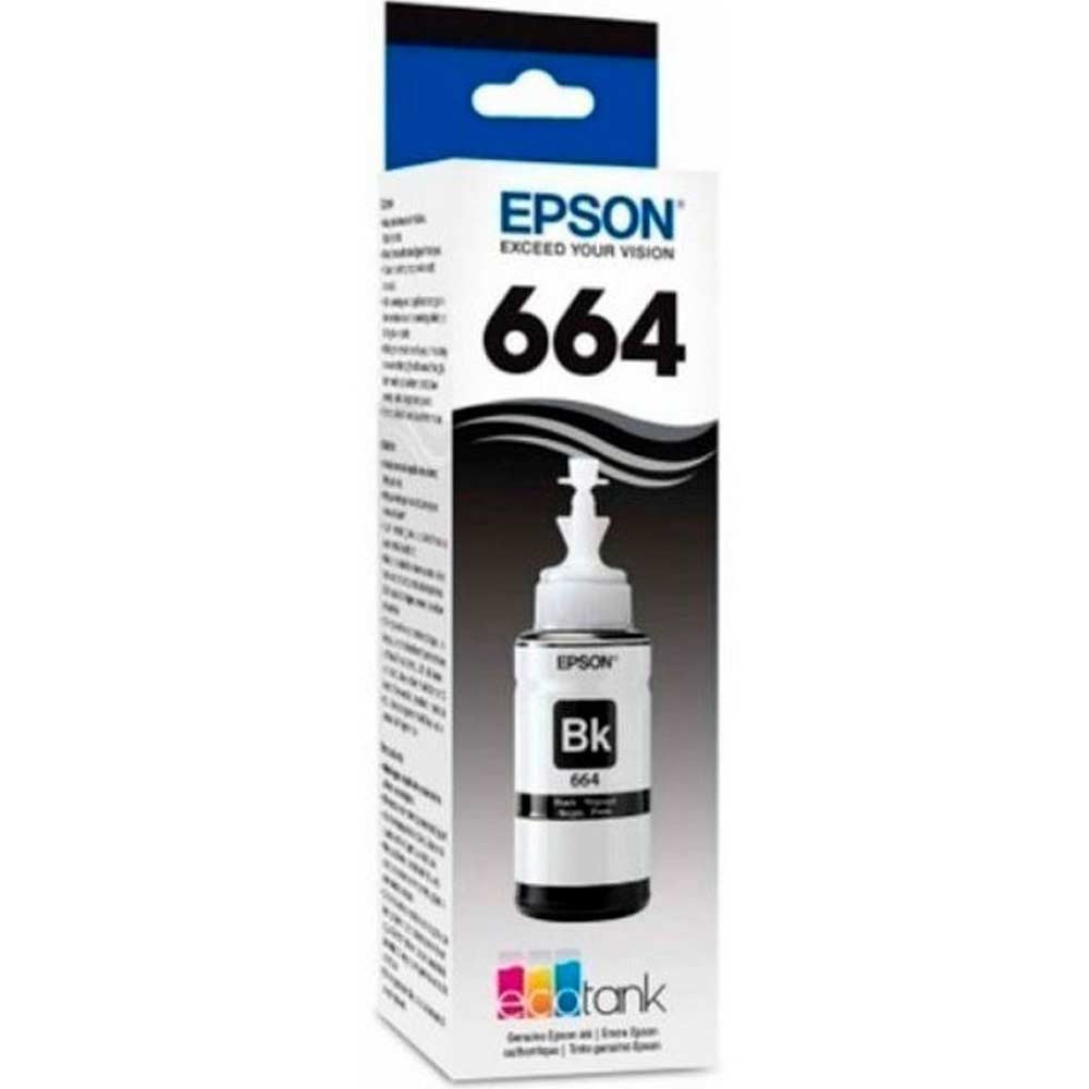 Tinta Negra Epson T664120 Compatible Con L200, L210, L350, L355, L555 Botella De Recarga