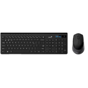 Genius Combo Teclado Slim 8230 Inalámbrico Negro Compacto
