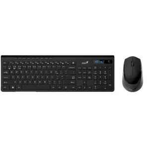 Genius Combo Teclado Slim 8230 Inalámbrico Negro Compacto