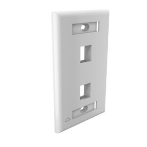 Furukawa Faceplate Plano 2P Glossy Blanco 4x2