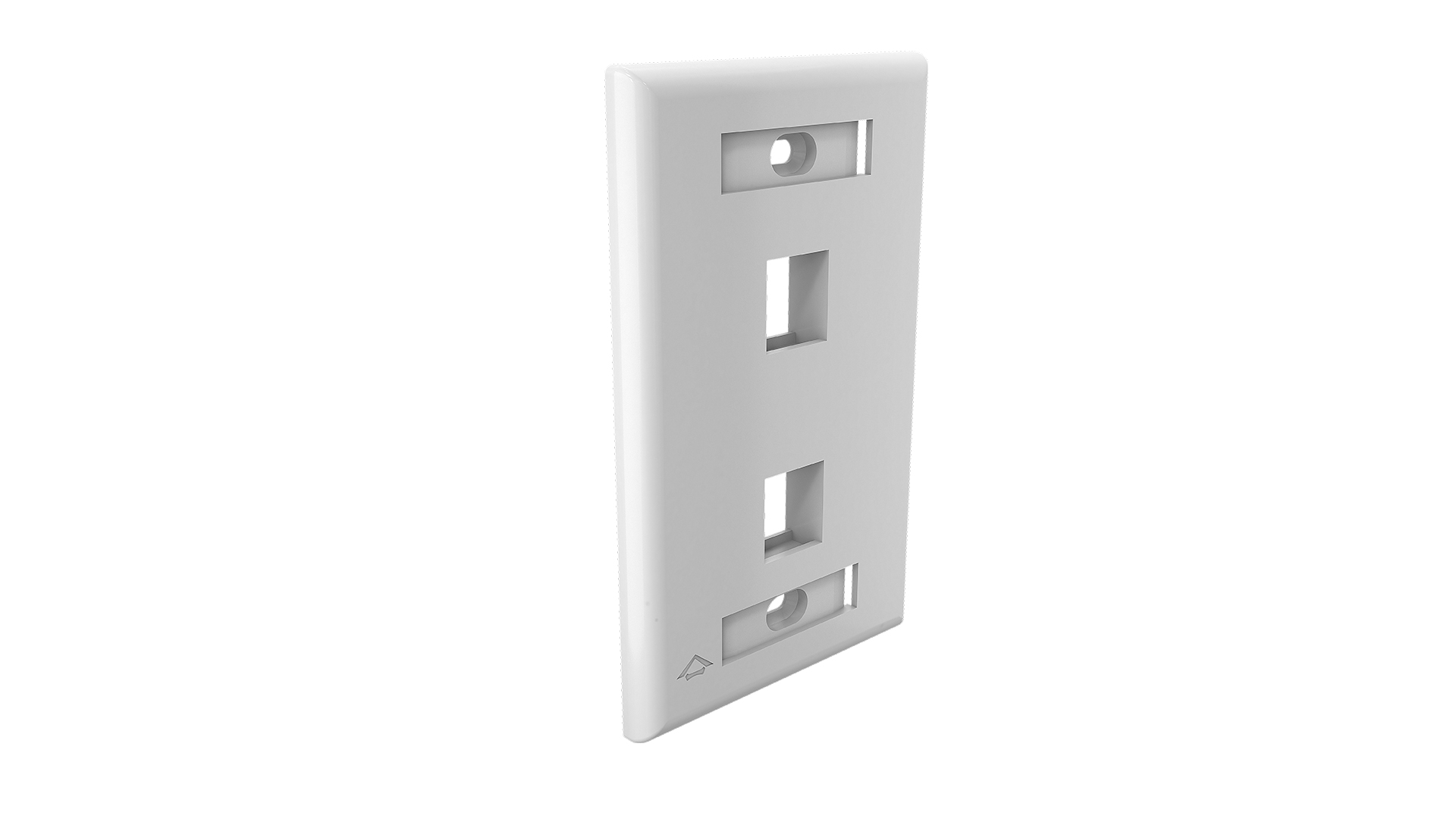 Furukawa Faceplate Plano 2P Glossy Blanco 4x2