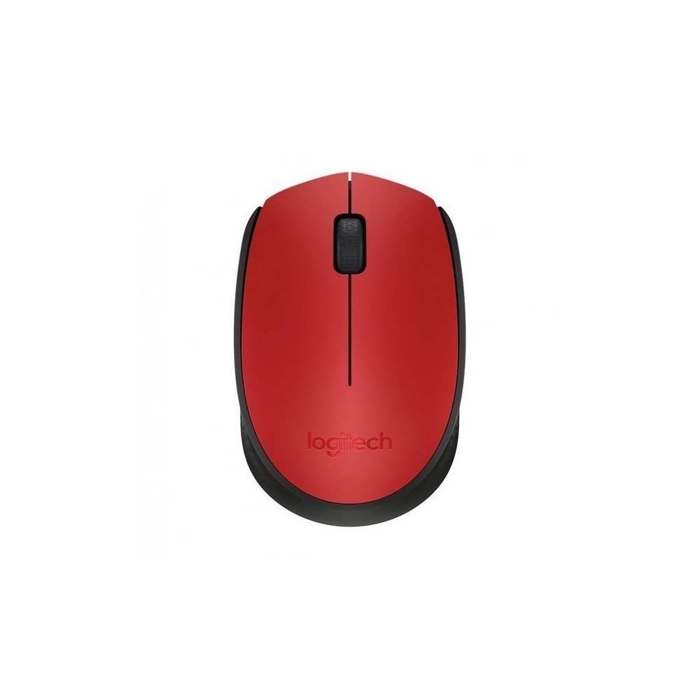 Logitech Mouse Inalámbrico M170 Rojo