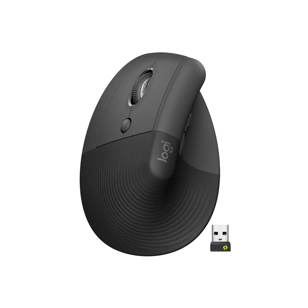 Logitech Vertical Mouse Para Usuarios Zurdos Gris