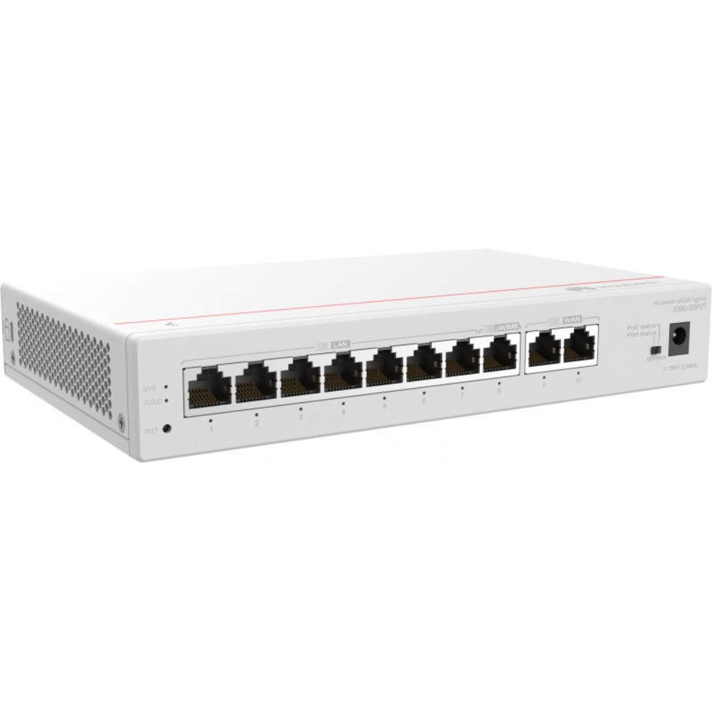 Huawei Gateway 2GE WAN 8GE LAN PoE+ 124W 350 Users 2Gbps