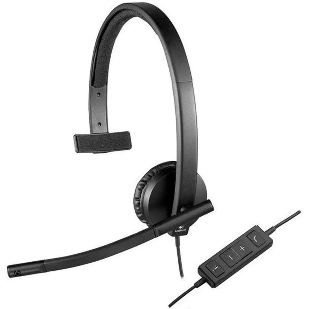 Logitech Headset H570e Negro con Micrófono USB