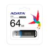 ADATA Memoria USB 2.0 64GB Negra Compacta