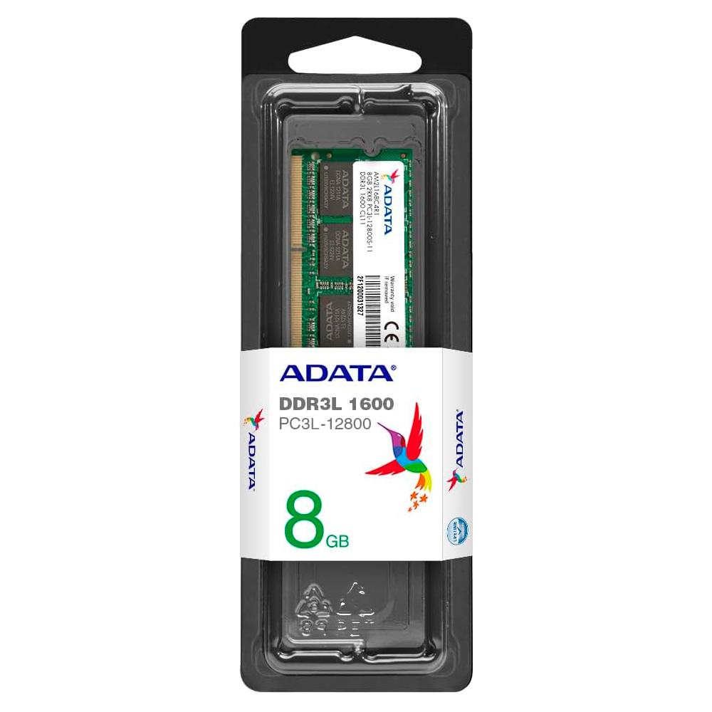 ADATA Memoria RAM Portátil DDR3 8GB 1600MHz