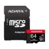 ADATA Micro SD 64GB Clase 10 Alta Resistencia con Adaptador