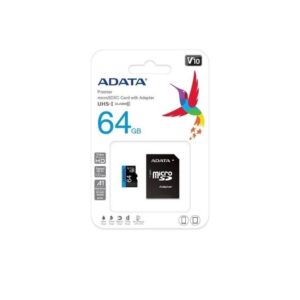 ADATA Micro SD 64GB Clase 10 con Adaptador