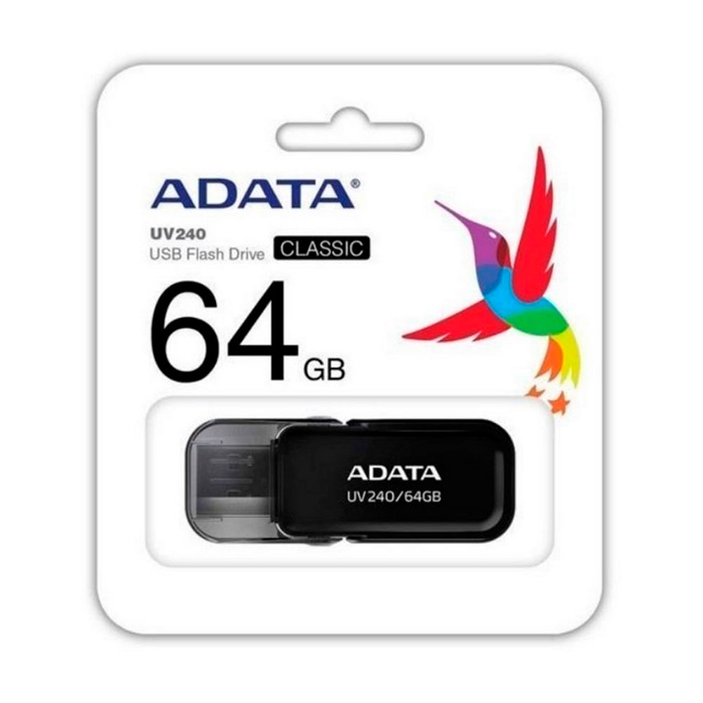 ADATA Memoria USB 2.0 UV240 64GB Negra