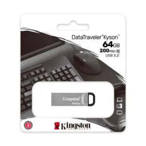Kingston Memoria USB 3.2 Gen 1 DataTraveler Kyson 64GB Metálica
