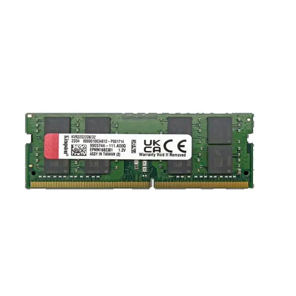 Kingston Memoria RAM para Portátil 32GB DDR4 3200MT/s KVR32S22D8/32