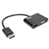 Eaton Adaptador Convertidor DisplayPort A VGA HDMI Negro