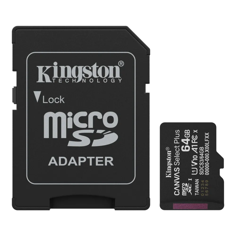 Kingston microSDXC Canvas Select Plus Gen3 64GB 100MBs