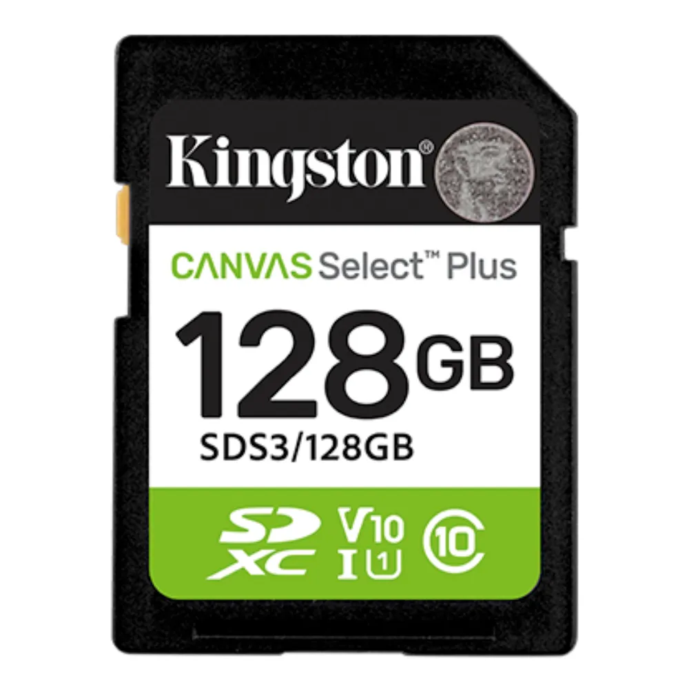 Kingston Memoria SD Canvas Select Plus Gen3 128GB 150MBs