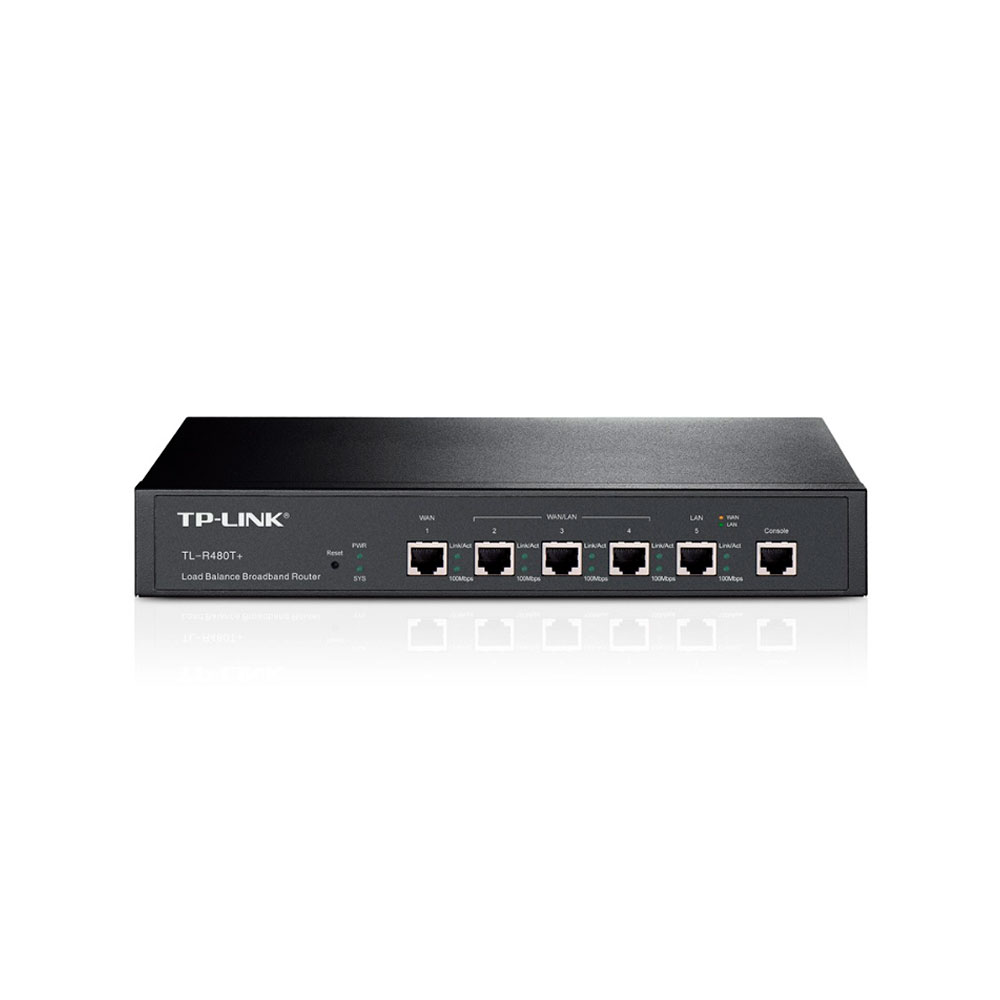 TP-Link Router 5 Puertos TL-R480T+ WAN y LAN Negro