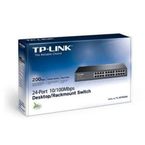 TP-Link Switch No Administrable 24 Puertos Fast Ethernet TL-SF1024D Negro