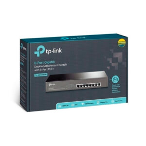 TP-Link Switch PoE 8 Puertos Gigabit TL-SG1008MP Negro