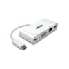 Tripp Lite Adaptador Multipuerto USB-C U444-06N-VGU-C Blanco VGA GbE PD