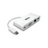 Tripp Lite Adaptador Multipuerto USB-C U444-06N-VGU-C Blanco VGA GbE PD