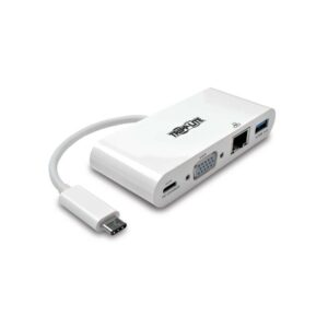 Tripp Lite Adaptador Multipuerto USB-C U444-06N-VGU-C Blanco VGA GbE PD