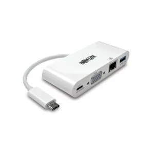 Tripp Lite Adaptador Multipuerto USB-C U444-06N-VGU-C Blanco VGA GbE PD